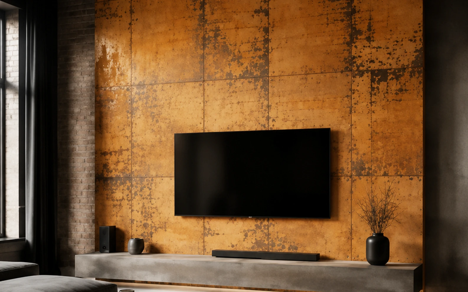 Decorative plaster feature wall integrated into a calm residential interior by Ana Kleo