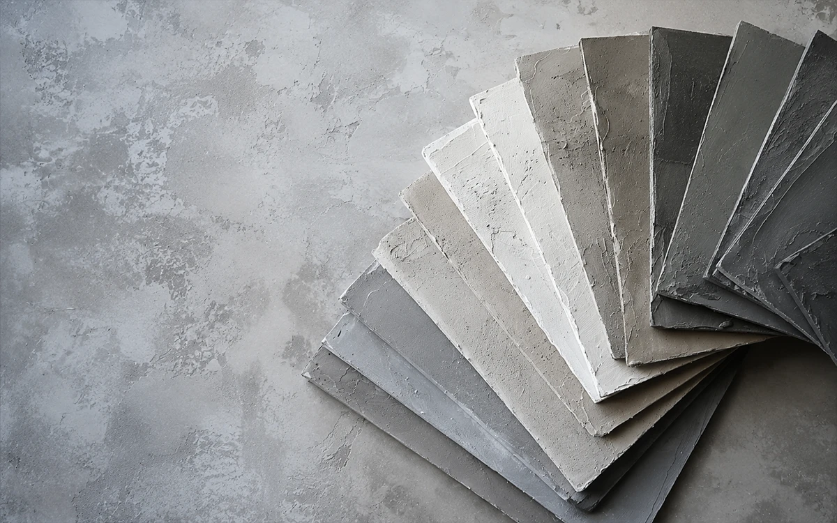 Soft mineral decorative plaster wall finish with subtle tonal movement by Ana Kleo
